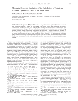 Molecular Dynamics Simulations of the Rehydration of Folded and