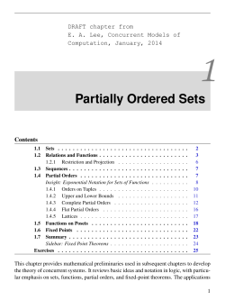 Partially Ordered Sets - b-courses - University of California, Berkeley