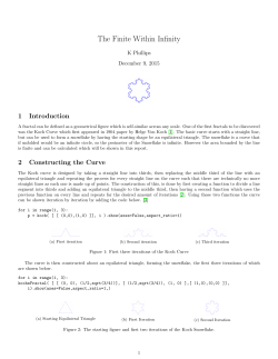 The Finite Within Infinity