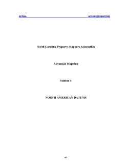 North Carolina Property Mappers Association Advanced Mapping