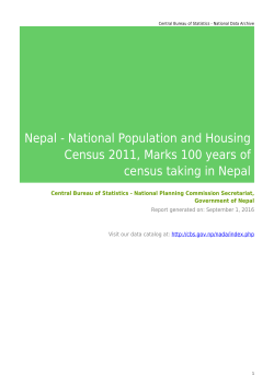 National Population and Housing Census 2011, Marks 100 years of