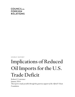 Implications of Reduced Oil Imports for the US Trade Deficit