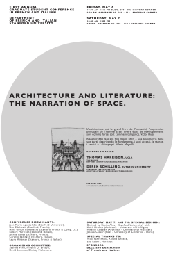 the narration of space.