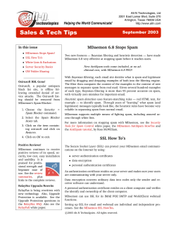 MDaemon 6.8 Stops Spam