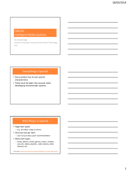CS6120: Intelligent Media Systems - Computer Science