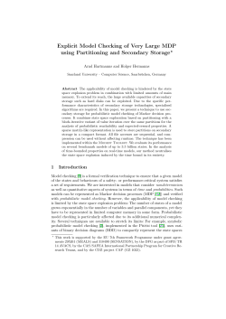 Explicit Model Checking of Very Large MDP using