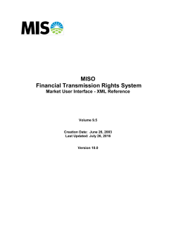 FTR MUI XML Reference