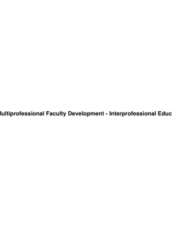 Print module to PDF - Multiprofessional Faculty Development