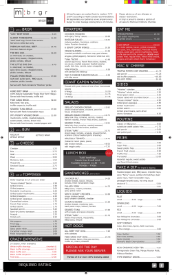 SALADS REQUIRED EATING HOT DOGS MAC N