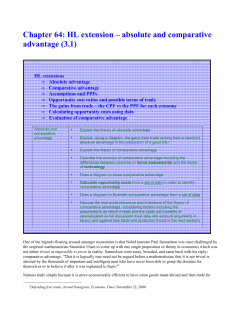 absolute and comparative advantage