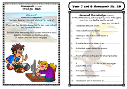 Itaipu Dam - EOHS Library