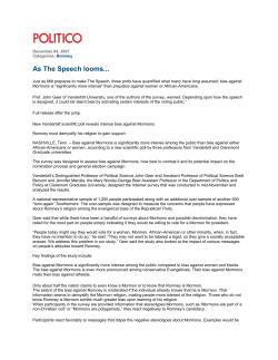 As The Speech looms... - Belnap Family Organization
