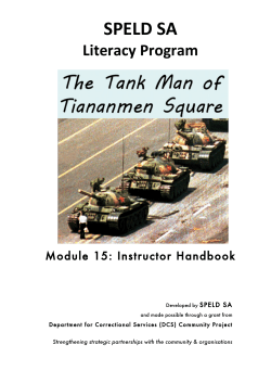 The Tank Man of Tiananmen Square - Speld-sa