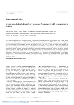 Inverse association between body mass and frequency of milk