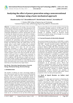 Analyzing the effect of power generation using a