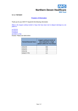 Freedom of Information Period (Financial Year) Longest continual