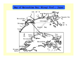 Map of Matsushima Bay, Miyagi Pref., Japan Do not
