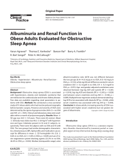 Albuminuria and Renal Function in Obese Adults