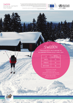 SWEDEN Physical Activity Factsheet - WHO/Europe