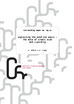 Explaining the Bond-CDS Basis – The Role of Credit