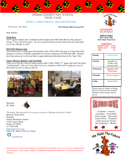 fishers elementary school tiger tales