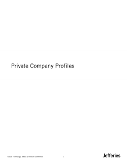 Private Company Profiles