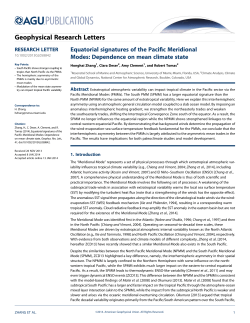 Equatorial signatures of the Pacific Meridional Modes: Dependence