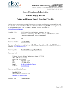 General Services Administration Federal Supply Service