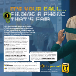 It`s your call... finDing a phone that`s fair