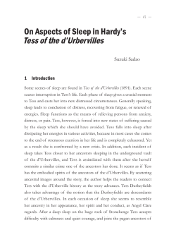 Tess of the d`Urbervilles