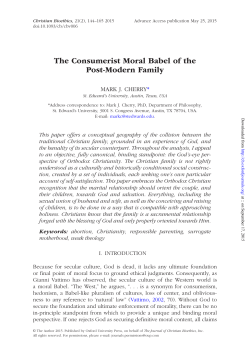 The Consumerist Moral Babel of the Post
