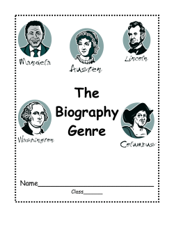 Biography - Ms. Heline`s 5th Grade