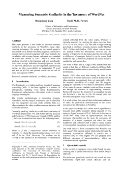 Measuring Semantic Similarity in the Taxonomy of WordNet