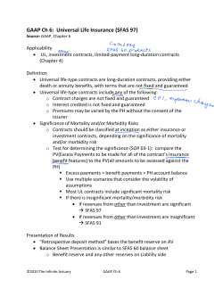 GAAP Ch 6 - The Infinite Actuary