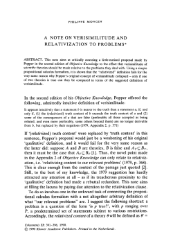 A note on verisimilitude and relativization to problems