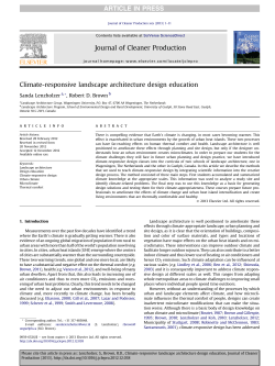 Climate-responsive landscape architecture design