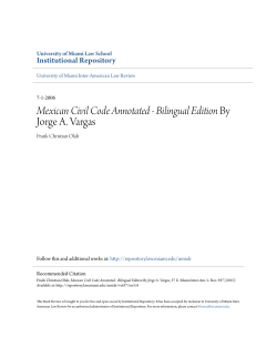 Mexican Civil Code Annotated - University of Miami School of Law