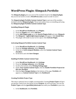 WordPress Portfolio Plugin