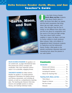 TEACHING Earth, Moon, and Sun