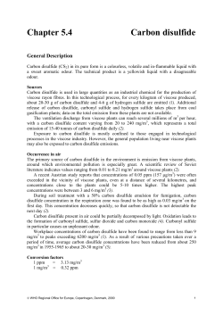 Chapter 5.4 Carbon disulfide - WHO/Europe