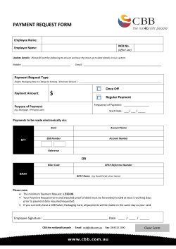 PAYMENT REQUEST FORM
