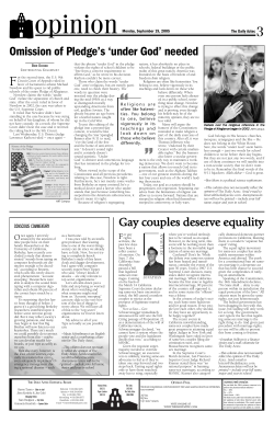 Omission of Pledge`s `under God` needed