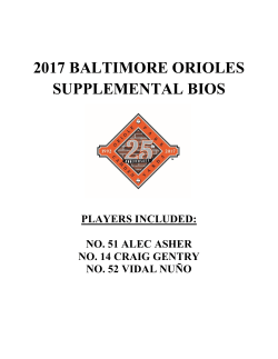 Orioles Supplemental Bios