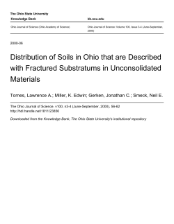Distribution of Soils in Ohio that are Described with Fractured