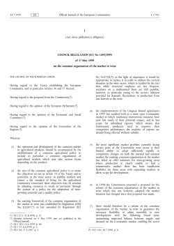 EUR089: Geographical Indications (No. 1493/1999, Organization of