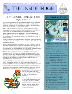 January 2012 - SQSA Parade