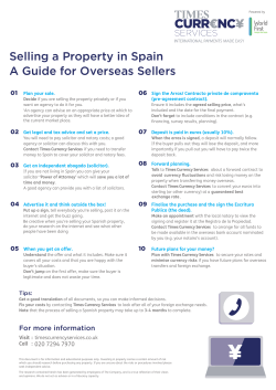 Selling a Property in Spain A Guide for Overseas Sellers
