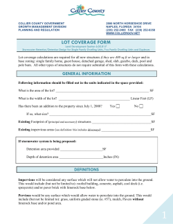 lot coverage form