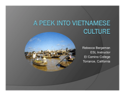 Presentation: A Peek into Vietnamese Culture