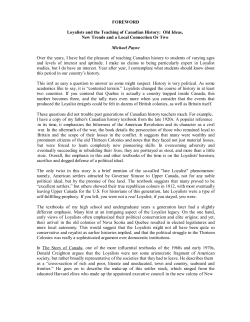 Old Ideas, New Trends and a Local Connection or